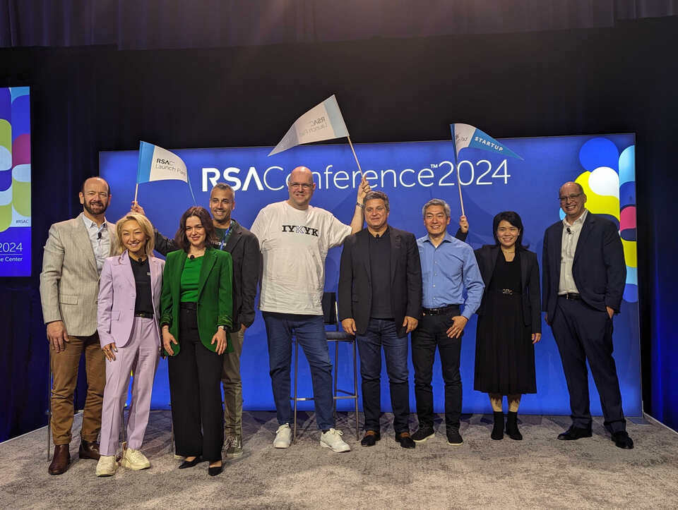 Pictured (left to right): Enrique Salem, Sarah Guo, Marina S, Idan Perez, Gadi Evron, Barmak Meftah, Sounil Yu, Diane (Dianhuan) Lin, Marina S, Hugh Thompson, Ph.D